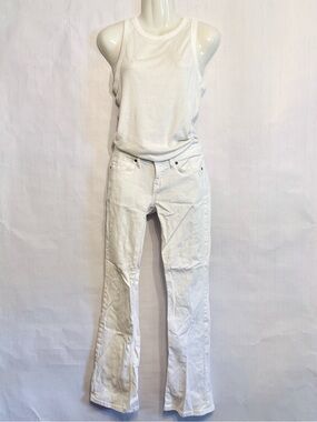 Banana Republic Women's White Flare Jeans